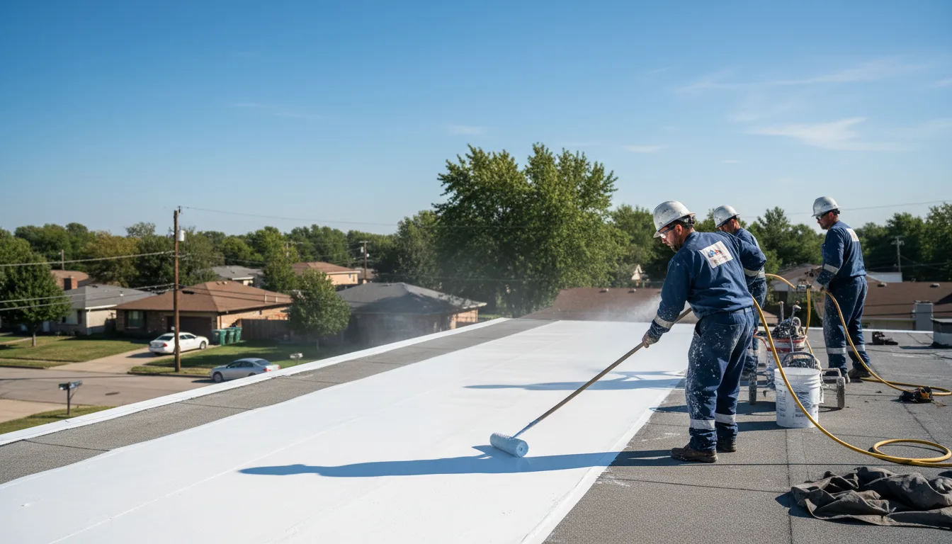 Commercial roof coating in Pipe Creek, TX near me